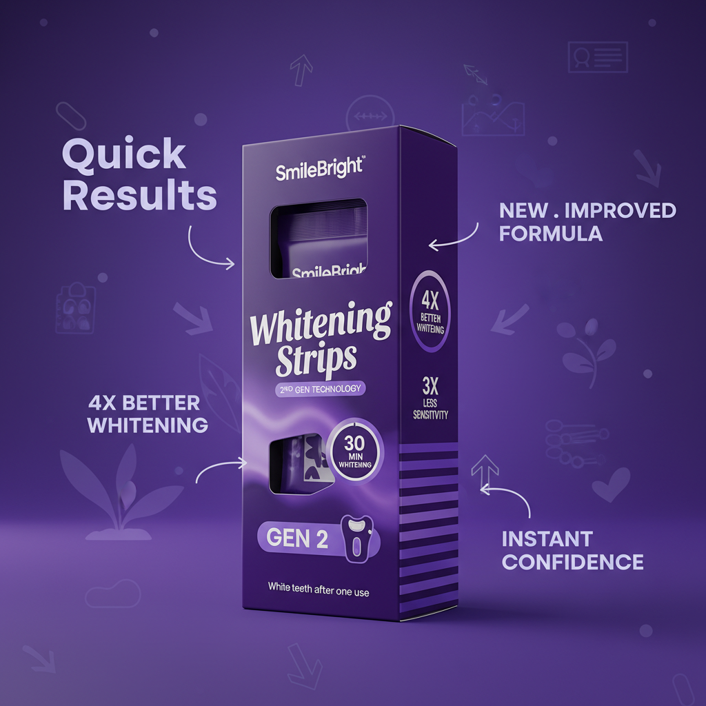 Advanced Teeth Whitening Strips, Gentle for Sensitive Teeth